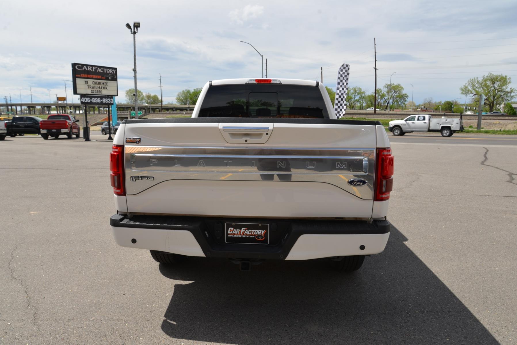 2015 White Platinum Metallic /Black Leather Ford F-150 Platinum FX4 (1FTFW1EG5FF) with an 3.5 Ecocoost Twin Turbo V6 engine, 6-Speed Automatic transmission, located at 4562 State Avenue, Billings, MT, 59101, (406) 896-9833, 45.769516, -108.526772 - 2015 Ford F-150 Platinum SuperCrew 6.5-ft. Bed 4WD - Extra clean! 3.5L V6 Ecoboost Twin Turbo Engine - 6 speed automatic transmission - 4WD - 135,146 miles - Inspected and serviced - copy of inspection and work performed as well as a full vehicle history report provided Platinum Series - cli - Photo #6